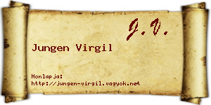 Jungen Virgil névjegykártya
